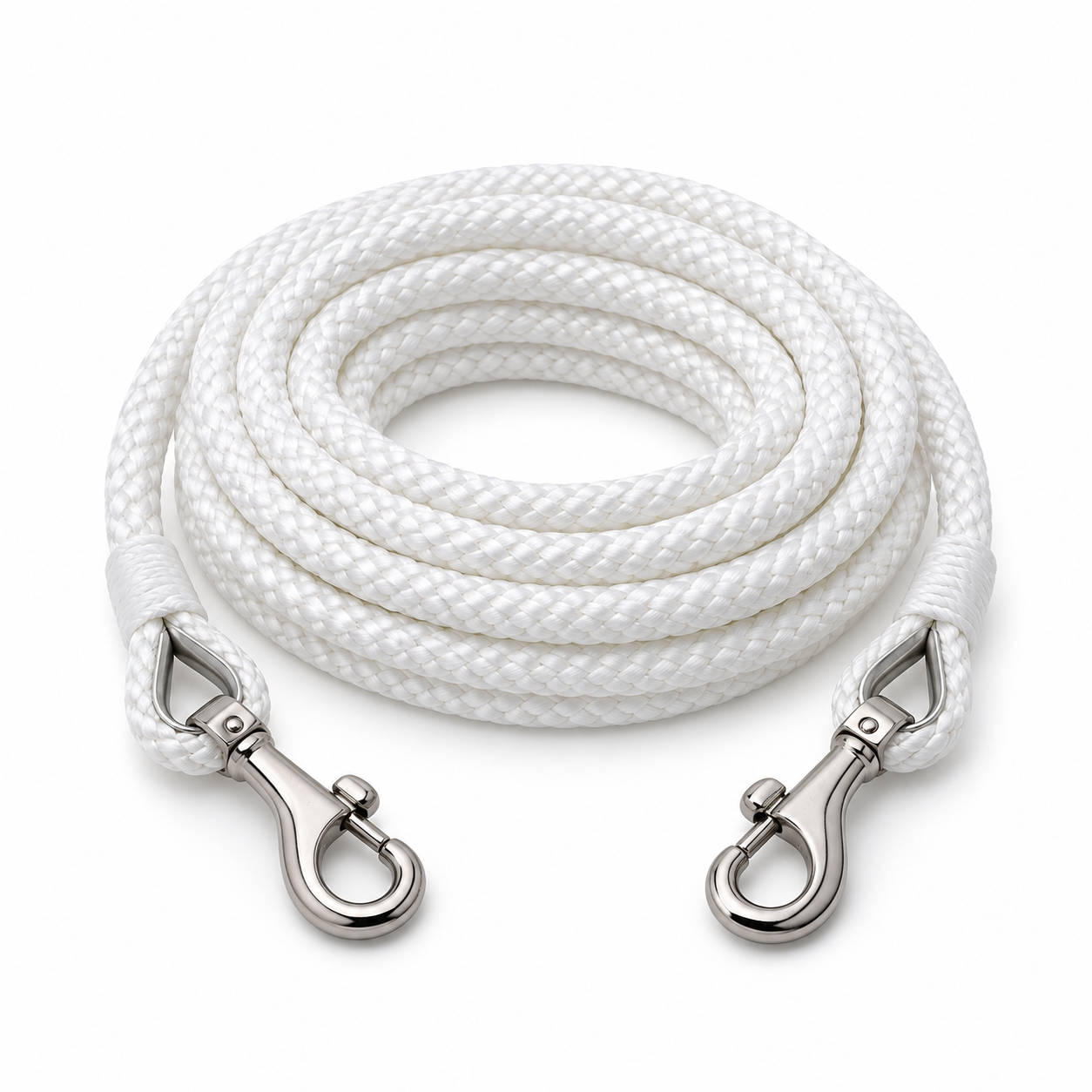 Flagpole Halyard Rope with Clips