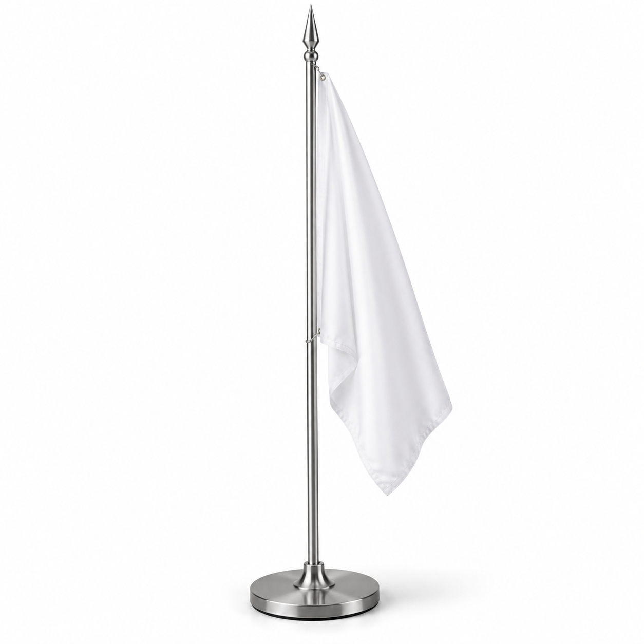 Chrome Indoor Floor Flagpole