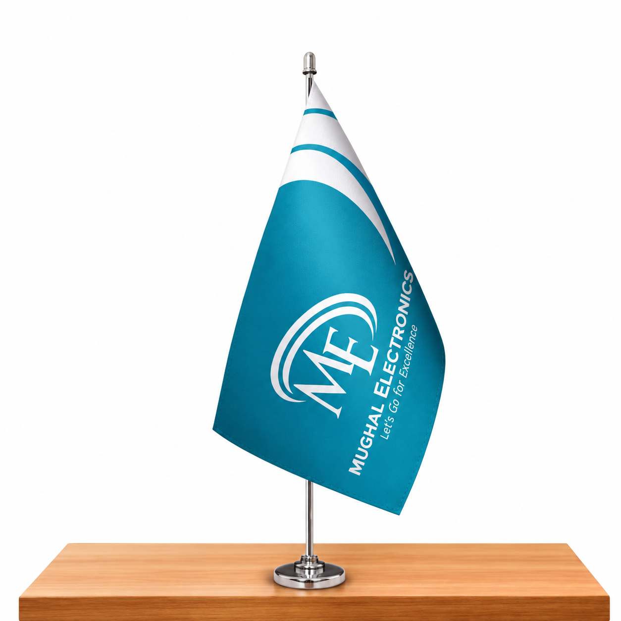 Teal Corporate Desk Flag